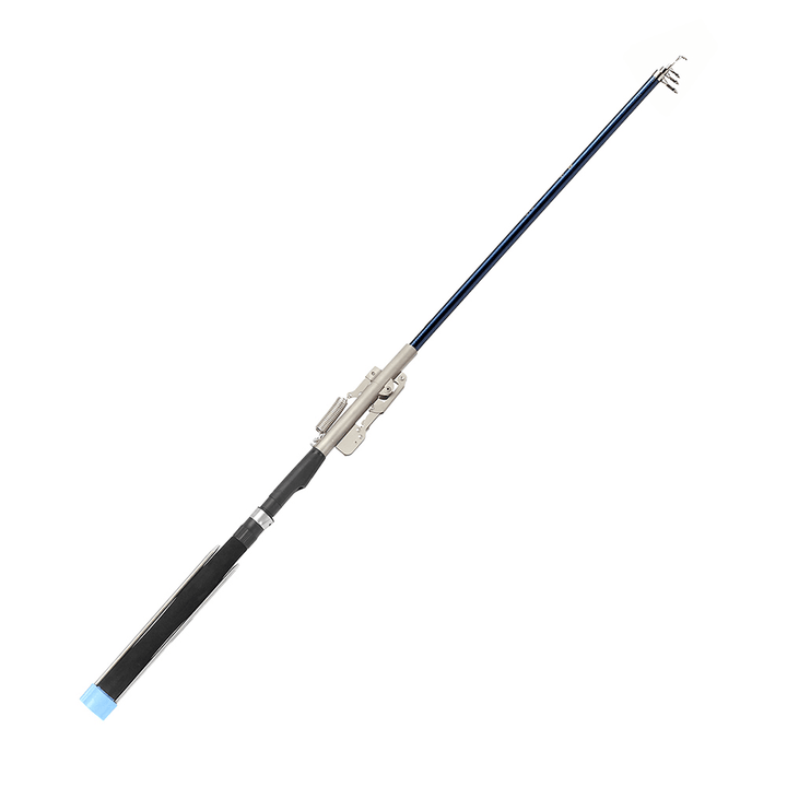 ZANLURE 2.1M 2.4M Stainless Steel Automatic Fishing Rod Sea River Lake Pool Telescopic Fishing Pole - MRSLM