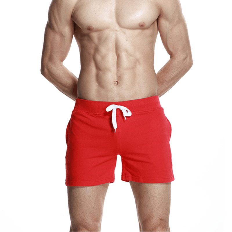 Men'S Casual Quick Drying Beach Pants Cotton Sports Outdooors Loose Shorts - MRSLM