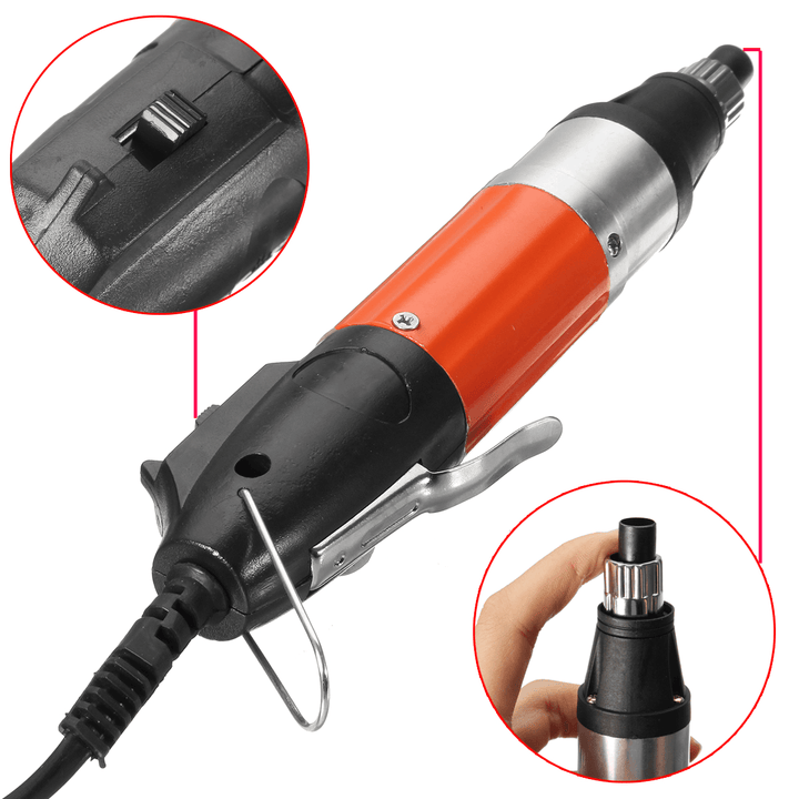 220V 800 Torque Precise Electric Screwdriver Repair Set with 2Pcs Bits - MRSLM