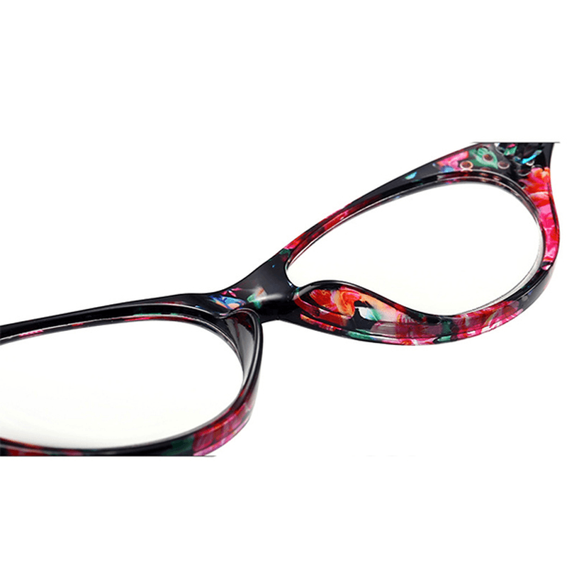 Women Cat Eye Flower Frame Reading Glasses - MRSLM