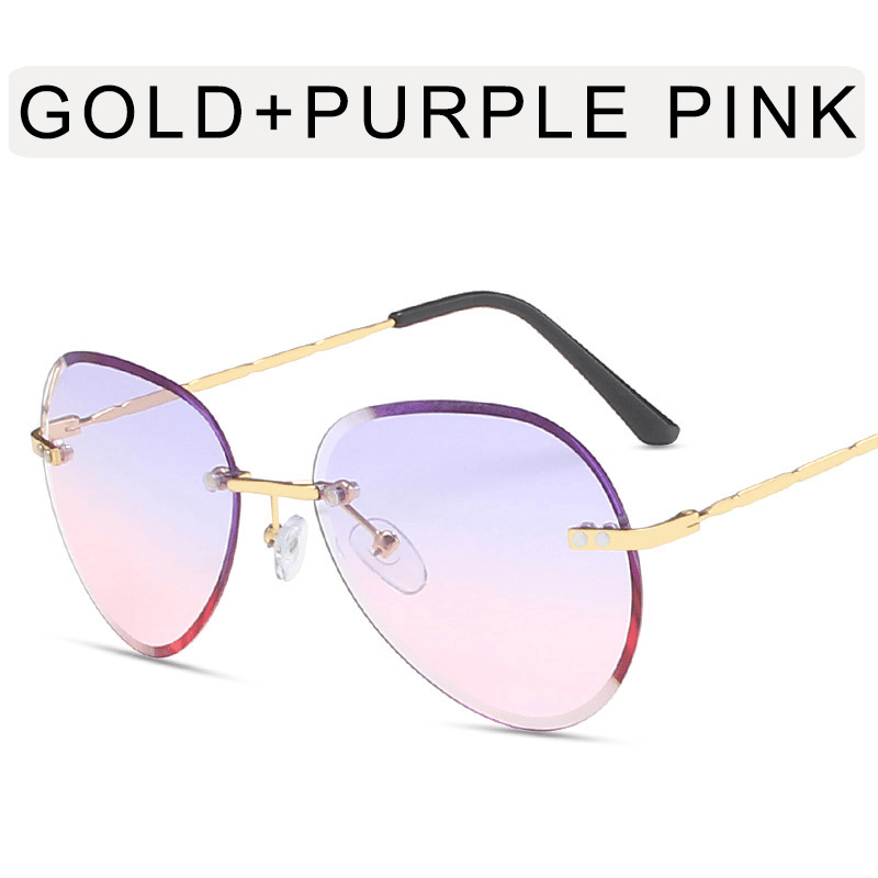 New Personality Frameless Sunglasses for Women, Trend in Europe and America - MRSLM