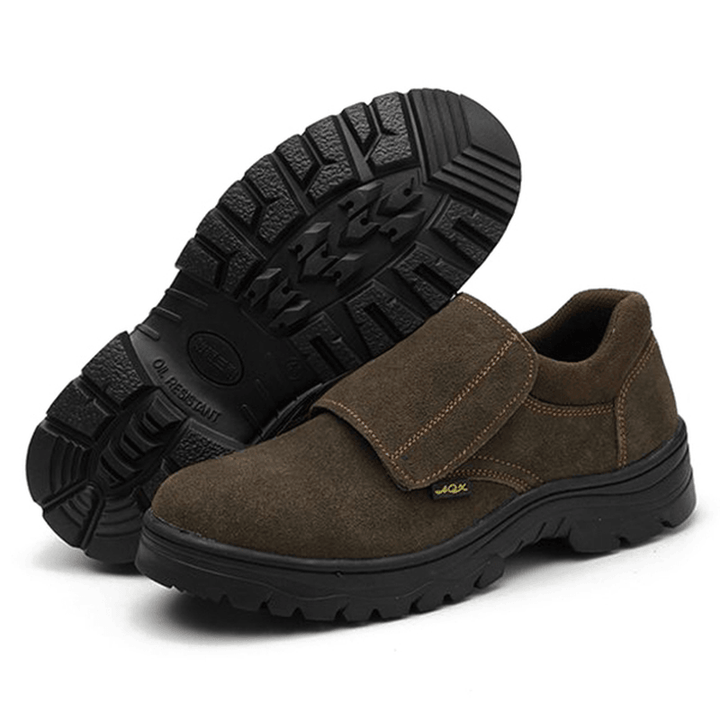 Comfy Men Wear Resisitant Outsole Hook Loop Outdoor Working Shoes - MRSLM