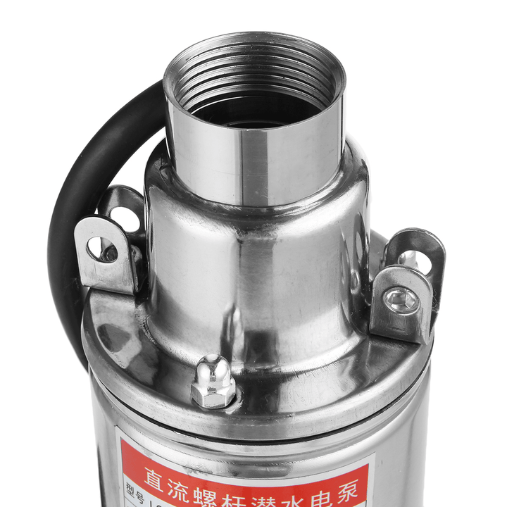 250W 12V/24V/48V Submersible Water Pump Portable Stainless Steel Water Pumping Device - MRSLM