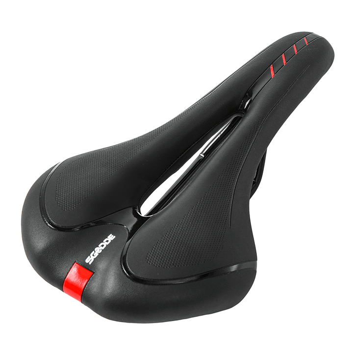 SGODDE Bicycle Saddle Breathable Soft Waterproof Shock Absorption Bike Cushion Seat for MTB Road Bike - MRSLM