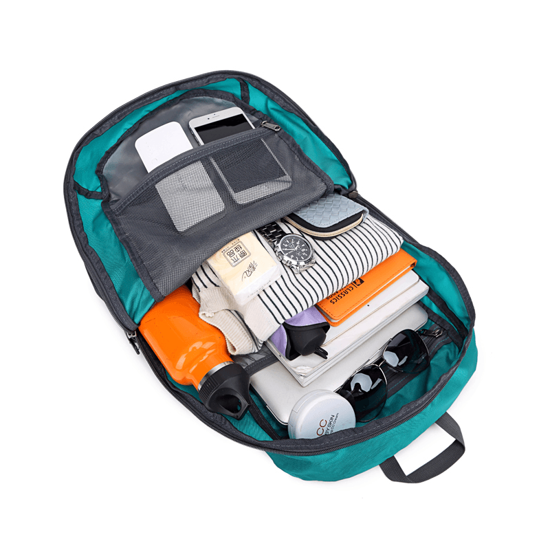 40L Folding Sports Backpack Waterproof Nylon Shoulder Bag Unisex Rucksack for Travel Hiking Camping Climbing - MRSLM