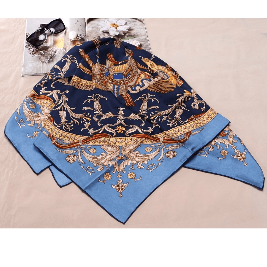 Ladies Middle-Aged High-End Silk Scarf - MRSLM