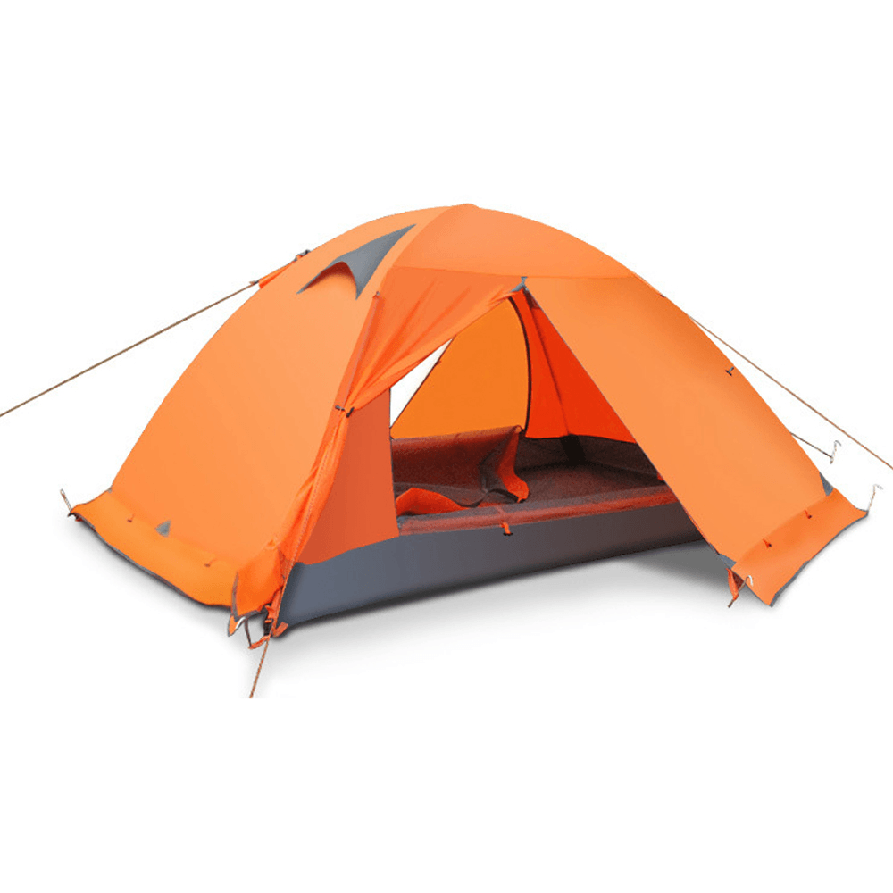 FLYTOP 3-4 Person Camping Tent Set All-Season Double Layers Aluminum Pole anti Snow Windproof Rainstorm Anti-Uv Canopy with Snow Skirt - MRSLM