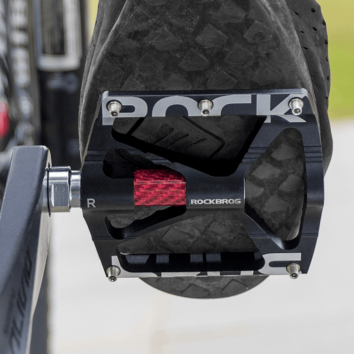 ROCKBROS Bike Paddle Ultralight Anti-Slip Waterproof Aluminum Alloy Bearing Cycling Bicycle Pedal Platform - MRSLM