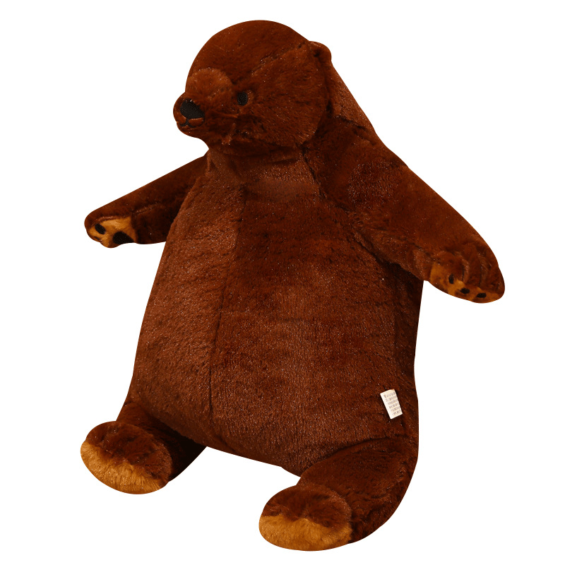 Cute Brown Bear Sleeping Pillow Plush Toy Doll Teddy Bear Big Bear Yigou Bear House Doll - MRSLM