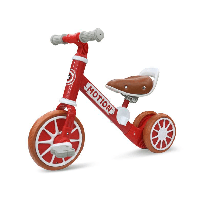 PORSA PIM 2-In-1 Multi-Functional Kids Tricycle Baby Balance Bike Children Bike with Detachable Pedal for 1-4 Year Old Baby - MRSLM