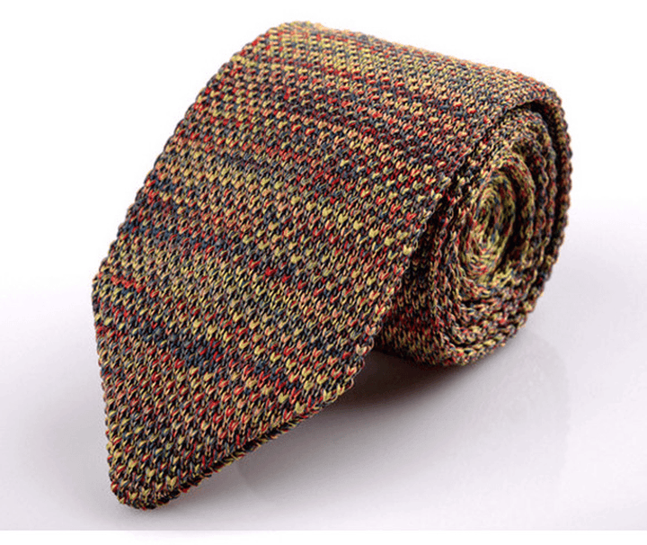 Korean Version of British Retro Fashion Wool Hand-Made Tide Sharp-Pointed Necktie - MRSLM