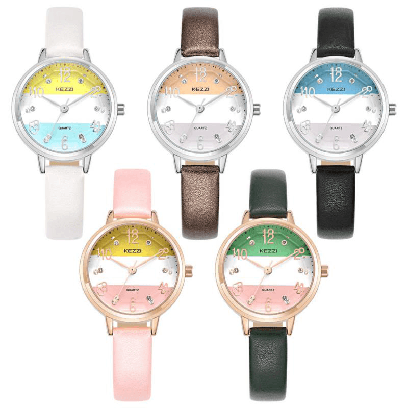 Fashion Women Quartz Watch Casual Ladies Rhinestones Wrist Watch - MRSLM