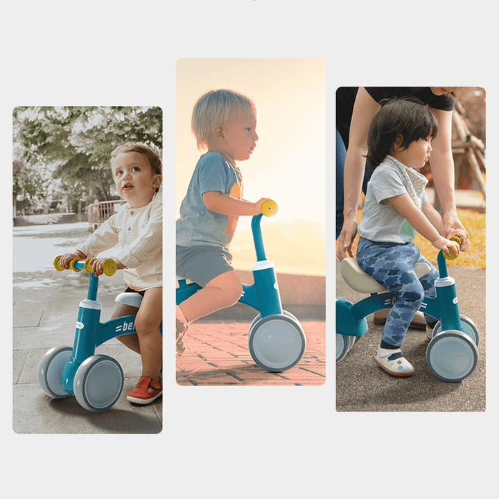 Beiens Kids Toys Balance Bike Walker Baby Ride on Tricycle Toy for Learning Walk Scooter Toddler Outdoor Game Gift 1-3 Years Old - MRSLM