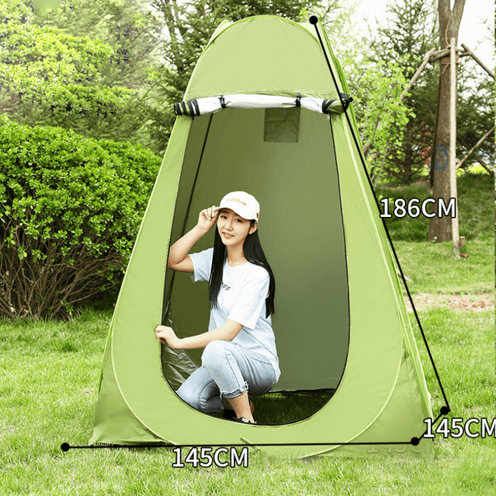 Outdoor Camping Portable Privacy Shower Toilet Tent with Window Foldable UV Proof Bath Dressing Tent Photography Tent - MRSLM