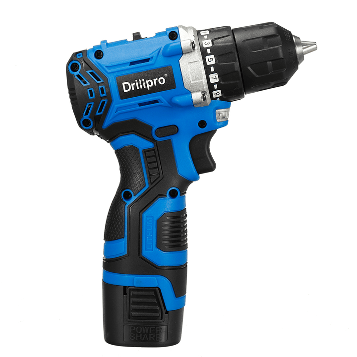 Drillpro 16.8V Mini Brushless Electric Drill Rechargeable Portable Wood Metal Plastic Drilling Tool W/ 1/2 Battery - MRSLM