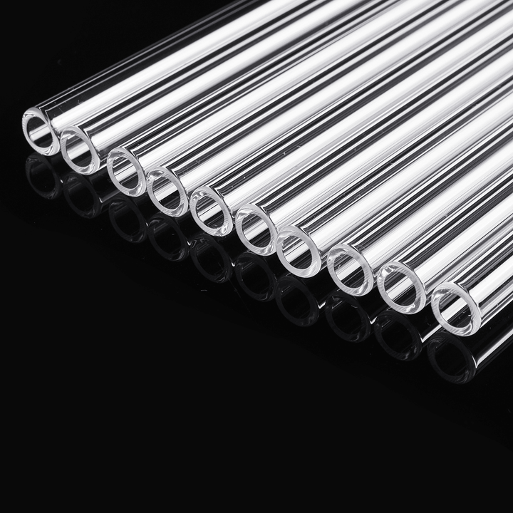 10Pcs 300X7X1Mm Length 300Mm OD 7Mm 1Mm Thick Wall Borosilicate Glass Blowing Tube Lab Factory School Home Tubes - MRSLM