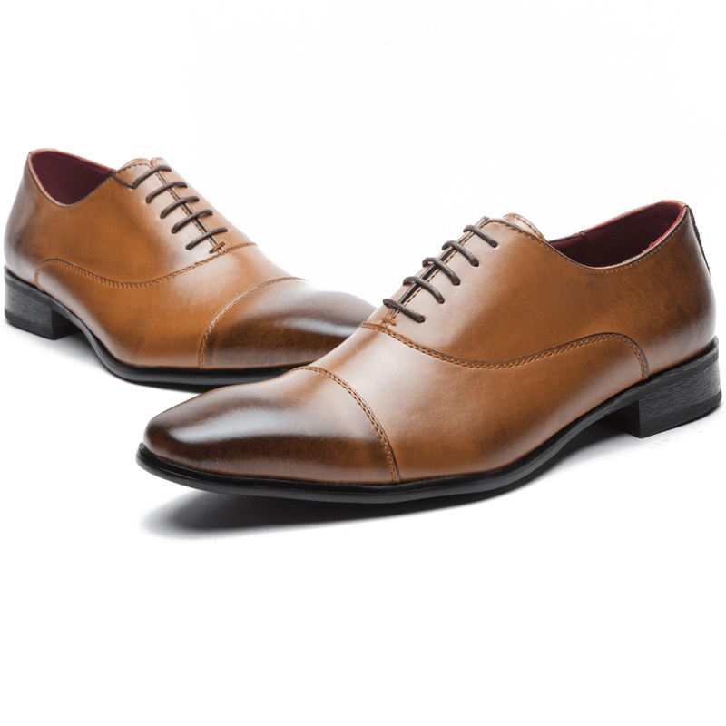 Men Genuine Leather Dress Shoes - MRSLM