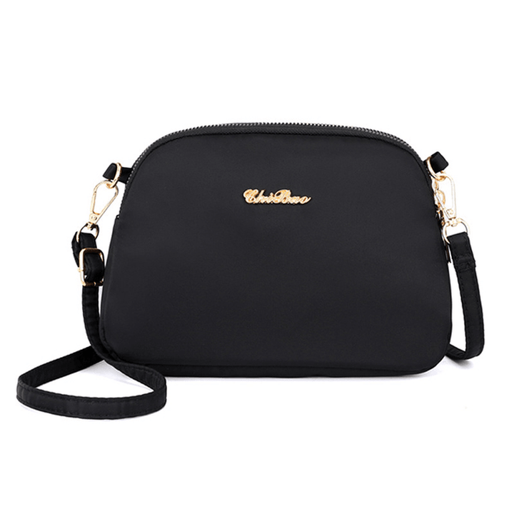 Women Nylon Waterproof Solid Casual Fashion Shoulder Bag Shell Bag Clutch Bag Crossbody Bag - MRSLM