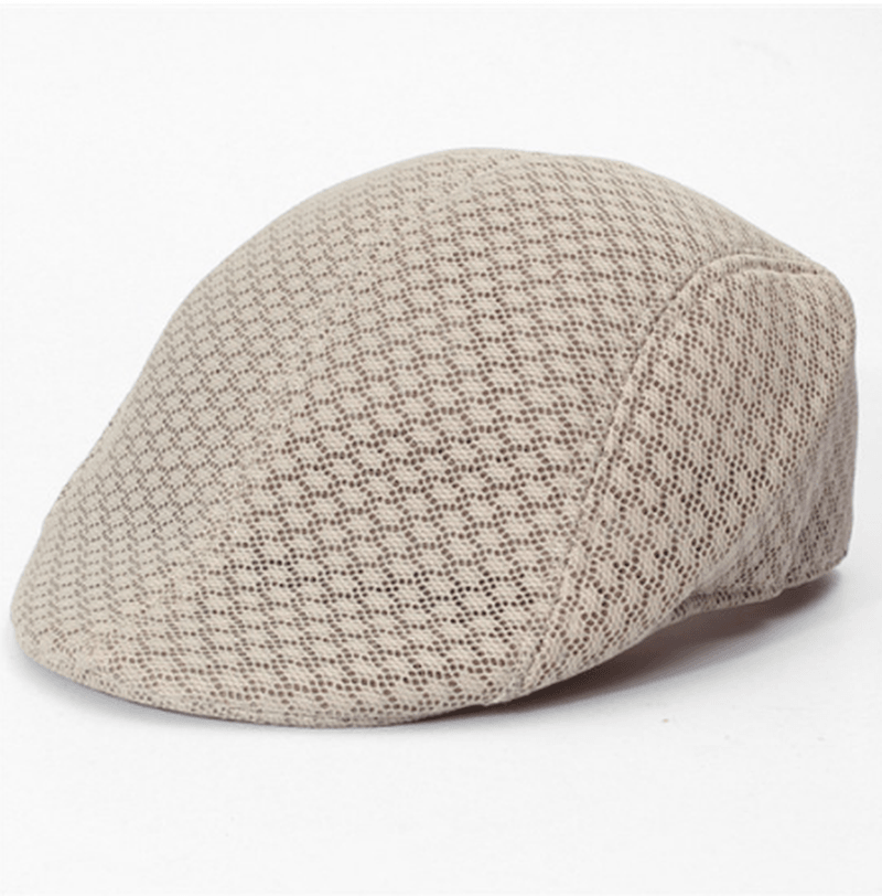 Comfortable and Breathable Linen Cotton Duck Tongue Beret - MRSLM