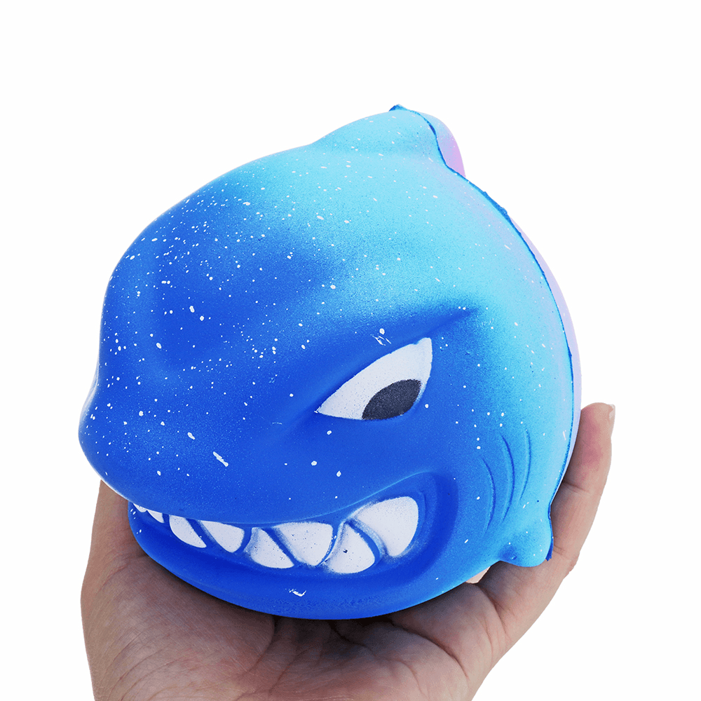 Squishy Animal Fierce Shark 11Cm Slow Rising Toy Gift Collection with Packing - MRSLM