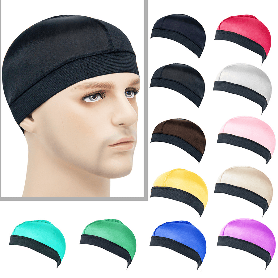 Silky Breathable Bottoming Wig Cap Wide-Brim Elastic round Cap - MRSLM