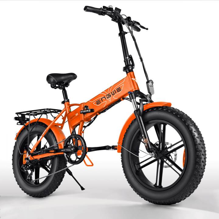 [US DIRECT] ENGWE EP-2 PRO 12.8Ah 750W 20In Fat Tire Folding Electric Bike 45Km/H Top Speed E Bike for Mountain Snowfield Road - MRSLM