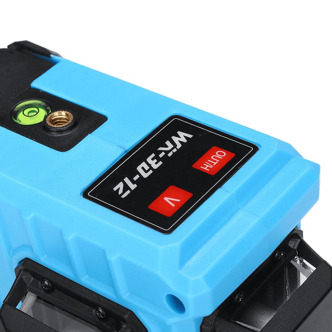 12 Lines 360° 3D Cross Lines Green Laser Level Self Leveling App/Remote Control - MRSLM