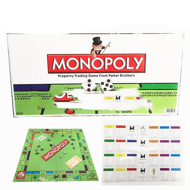 Classic English Monopoly Game Board - MRSLM