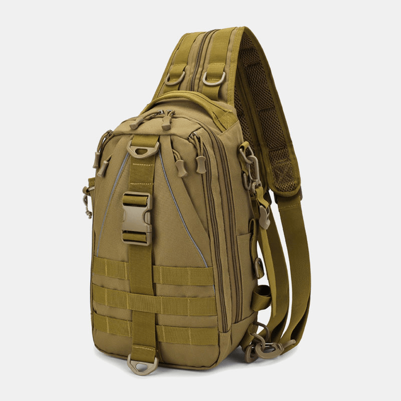 Men Multifunction Tactical Backpack Casual Sling Crossbody Bag Shoulder Bag Chest Bag for Outdoor - MRSLM