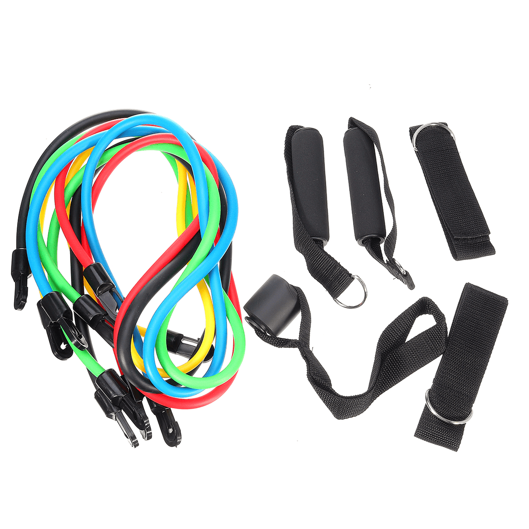 KALOAD 11PCS/SET Fitness Resistance Bands Sport Gym Yoga Belt Body Beauty Band - MRSLM