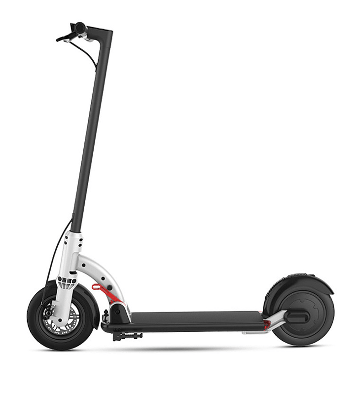 NEXTDRIVE N-4A 350W 7.8Ah 36V 8.5Inch White Folding Electric Scooter 26Km/H Top Speed 30Km Mileage Range Double Brake System Waterproof Scooter Max Load 100Kg - MRSLM