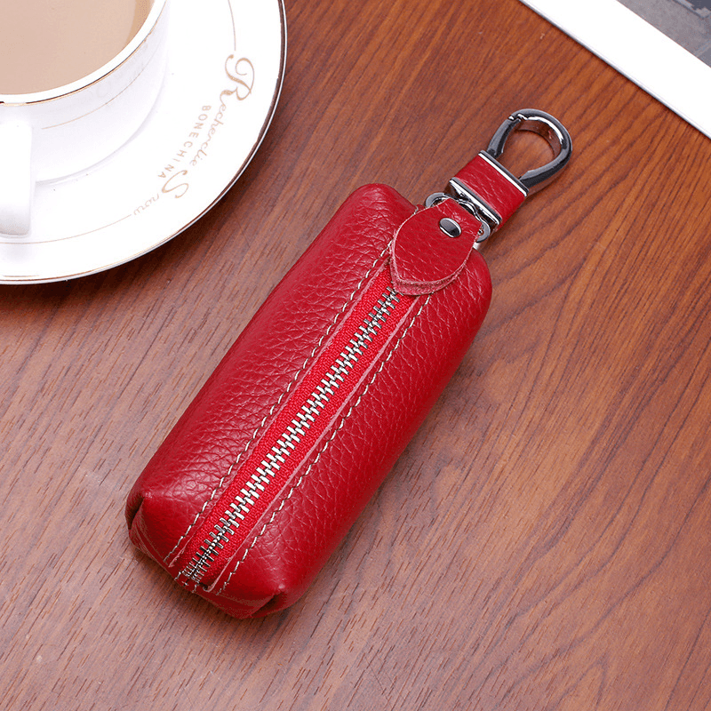 Men and Women Genuine Leather Car Key Case Holder Purse - MRSLM