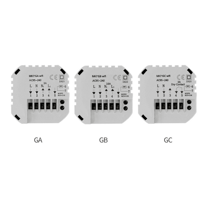 MK71GA Smart Water Heating Thermostat WIFI LCD Thermostat Floor Heating Temperature Control Regulator for Water Heating System - MRSLM