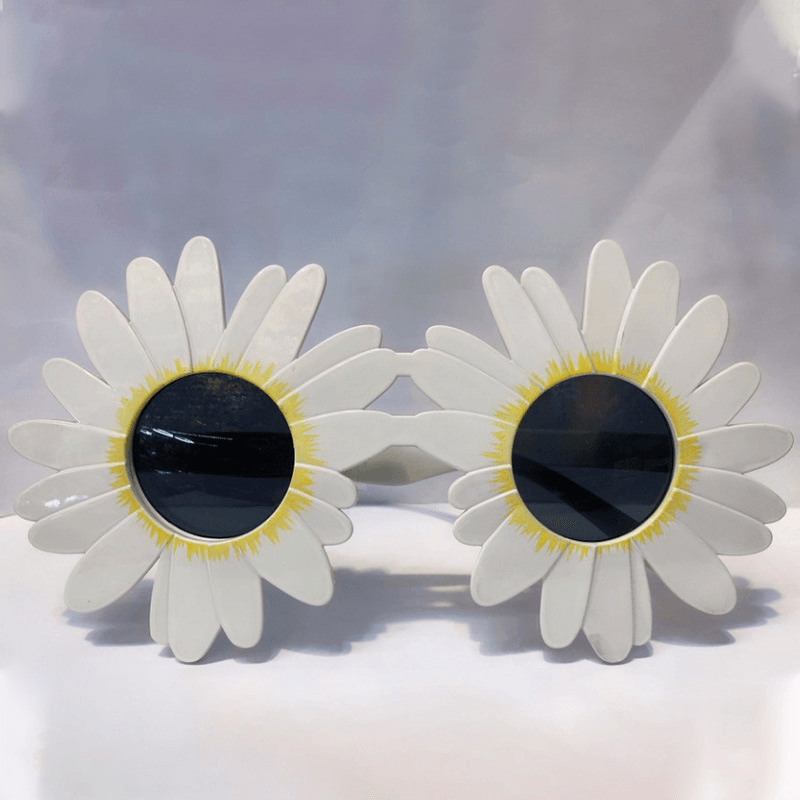 Daisy Sunglasses Birthday Party Glasses Pink White - MRSLM