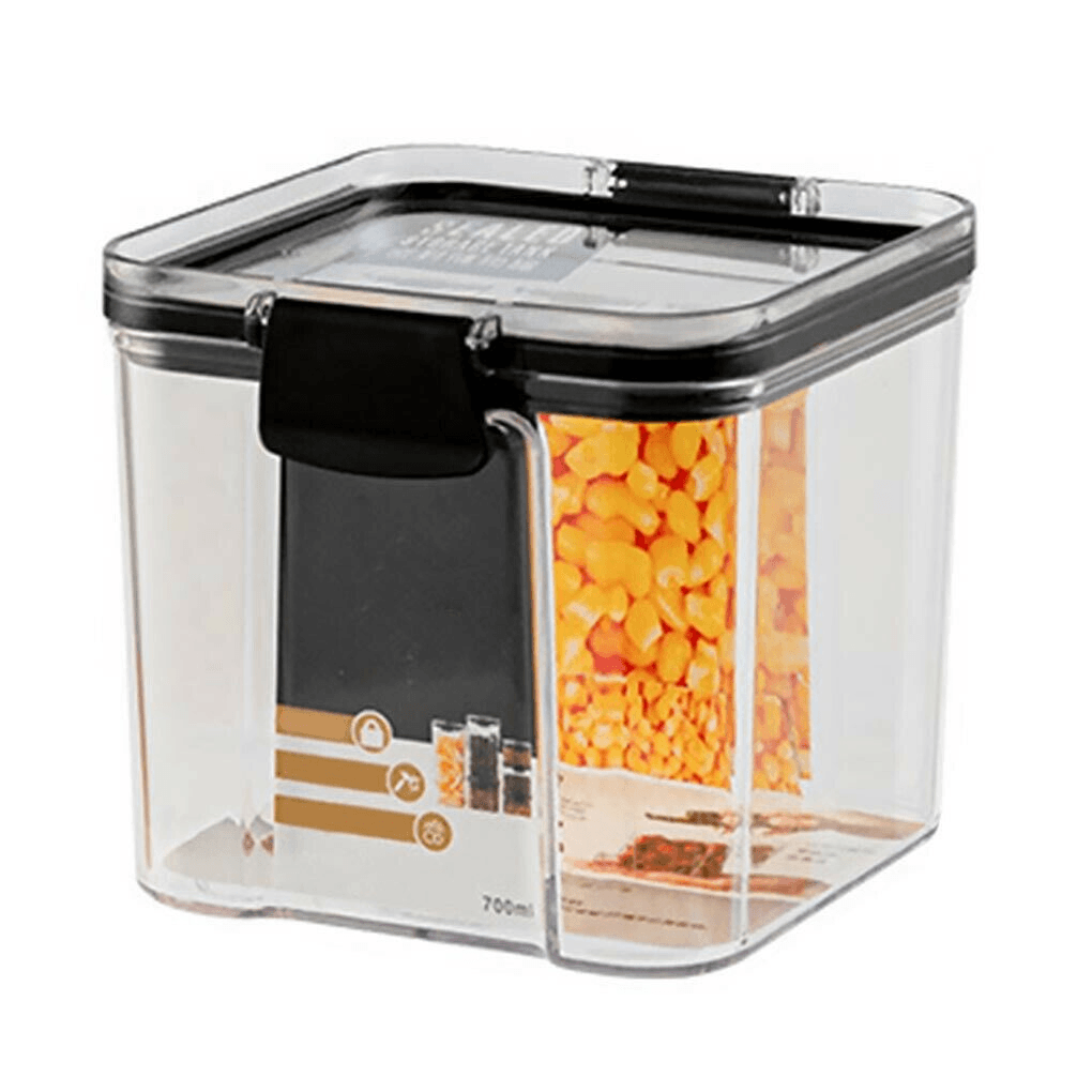 Kitchen Storage Box Transparent Plastic Container Cereal Dried Sealed Can-460/700/1300/1800Ml - MRSLM