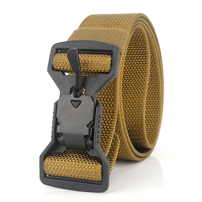 125Cm Men'S Casual Nylon Tactical Belt Plastic Magnet Function Buckle Military Belts - MRSLM