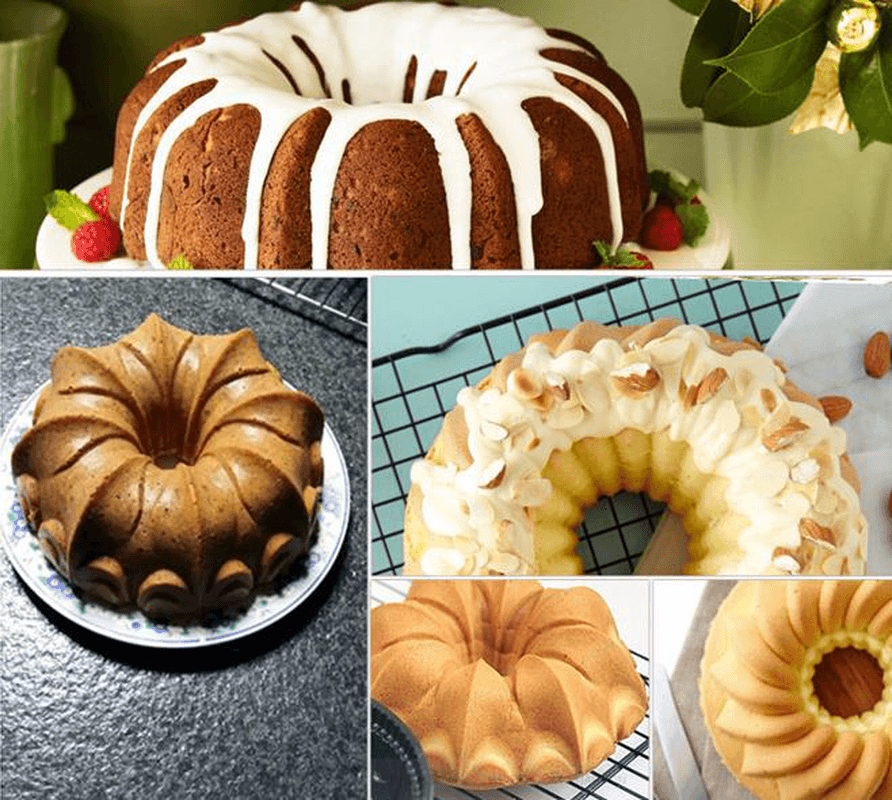 Exclusive Bundt Cake Mold DIY Chocalate Cookies Ice Tray Baking Tool - MRSLM