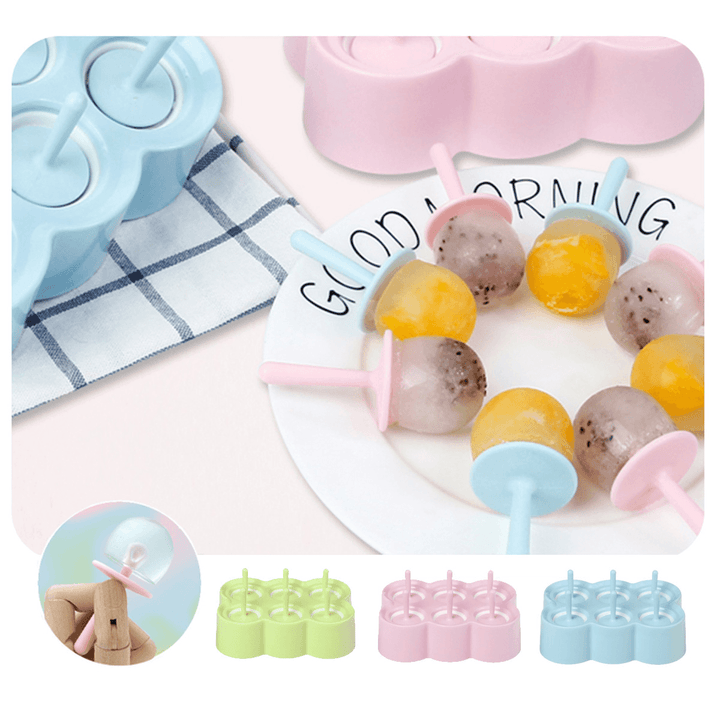 Portable Food Grade Ice Cream Mold Popsicle Mould Ball Maker Baby DIY Food Supplement Tools for Fruit Shake Accessories - MRSLM