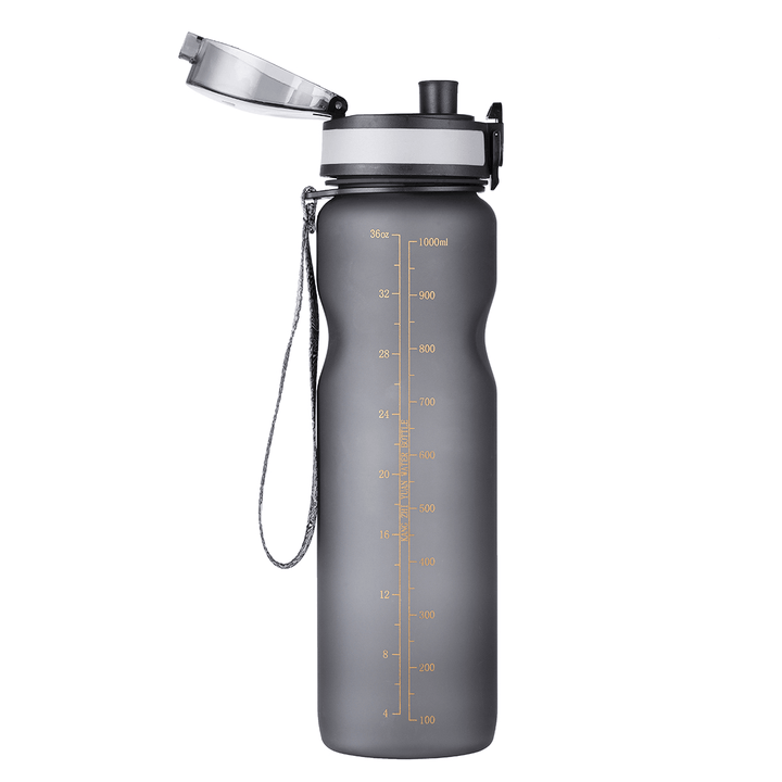 1L Water Bottle BPA Free Leak Proof Flip Top Sport Bike Drinking Bottle Outdoor Cycling Camping - MRSLM