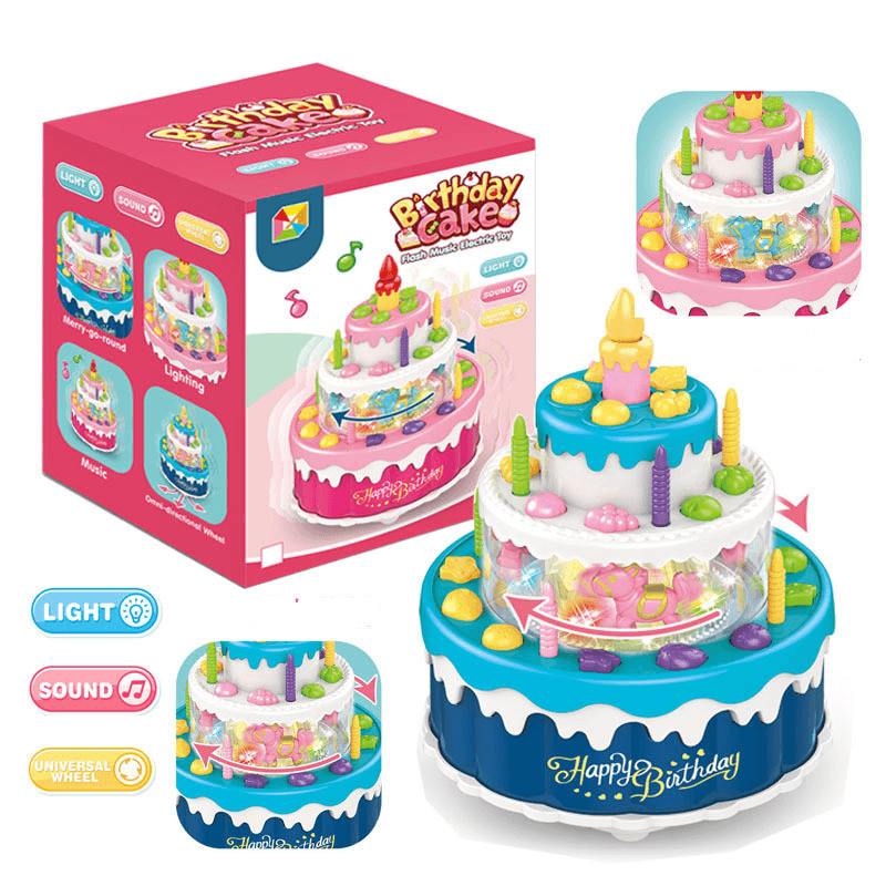 Children'S Birthday Cake Universal Light Music Toy - MRSLM