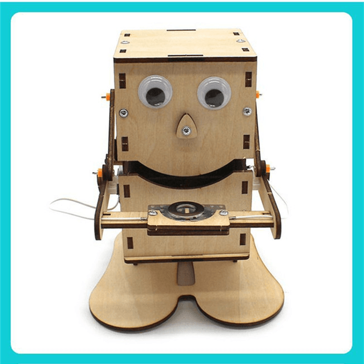 Coin Eating Robot Children'S Toy Diy Hand Assembled Technology Small Production - MRSLM