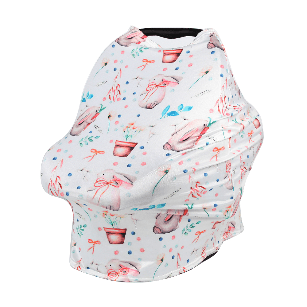 Multifunctional Breathable Nursing Breast Feeding Scarf Stroller Shade Cover Long Cotton Shawl Wraps - MRSLM