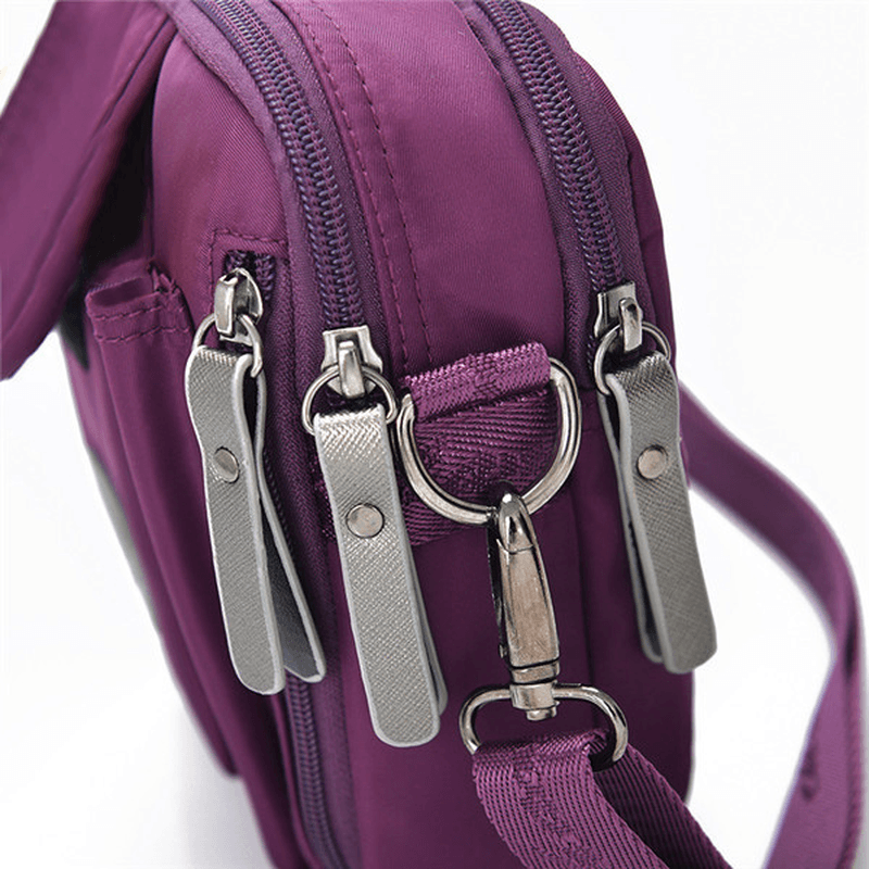 Women Men Nylon Light Weight Waterproof Messenger Bags Casual Shoulderbags Messenger Bags - MRSLM