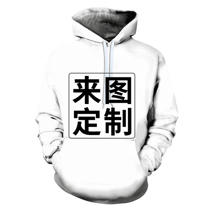 3D Digital Printing Couples Loose Long Sleeve Hoodie Baseball Uniform - MRSLM