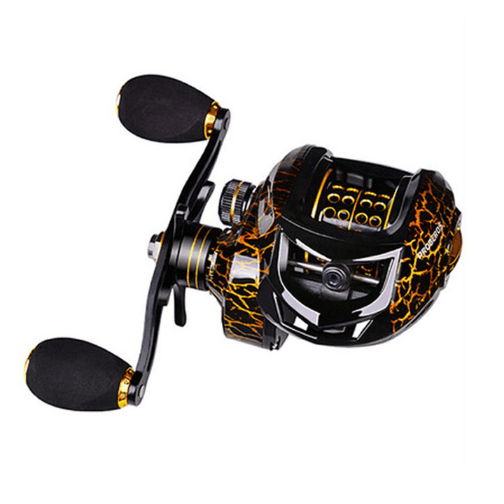 PROBEROS 7.2:1 4+1BB Metal Fishing Reel MAX Locking Force 10KG Lightweight Spinning Wheel Left and Right Hand Long-Distance Fishing Line Tools - MRSLM