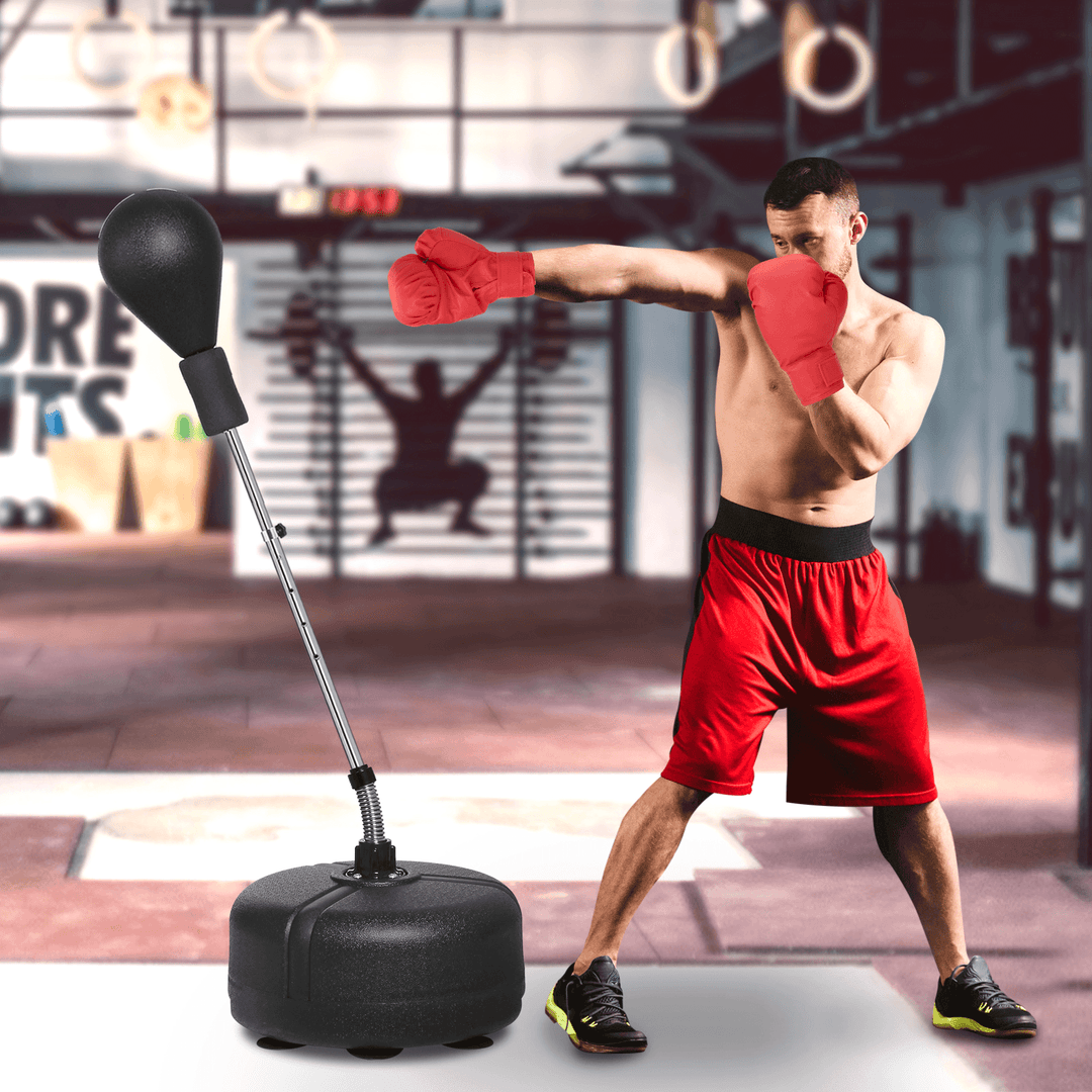 53-60" Height Adjustable Boxing Punch Bag Fight Training Boxing Ball Home Gym Fitness Training - MRSLM