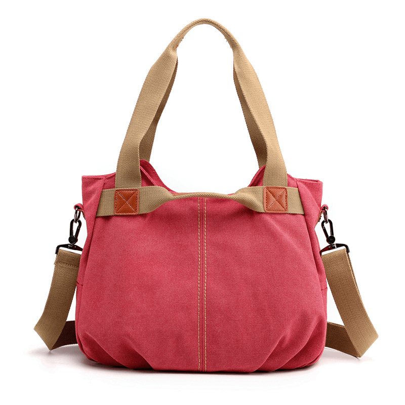 Women Large Capacity Canvas Handbag Shoulder Bag Crossbody Bags - MRSLM