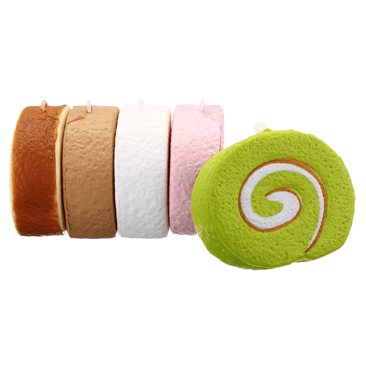 Cake Squishy Swiss Roll 7Cm Slow Rising Funny Gift Collection with Packaging - MRSLM