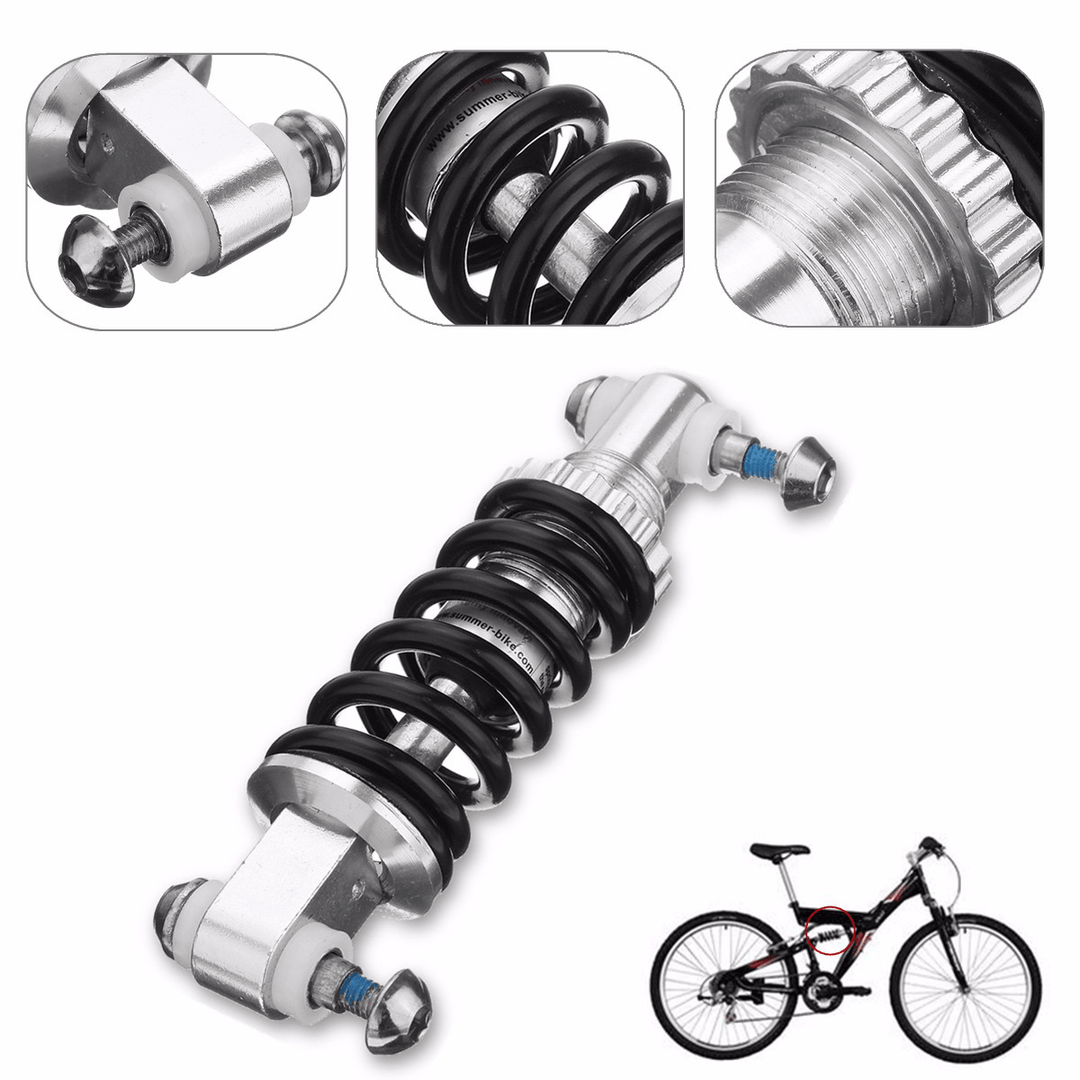 B95 Black Metal 450Lbs/In Rear Suspension Shock Damper Bike Shock Absorber - MRSLM