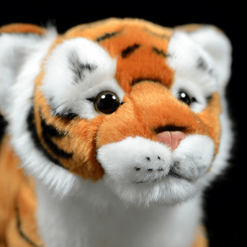 Simulation Standing Tiger Plush Toy White Cute - MRSLM